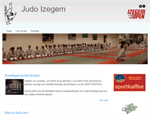 Tablet Screenshot of izegemsejudoclub.be